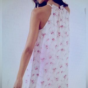 LOFT Floral Halter Swing Dress